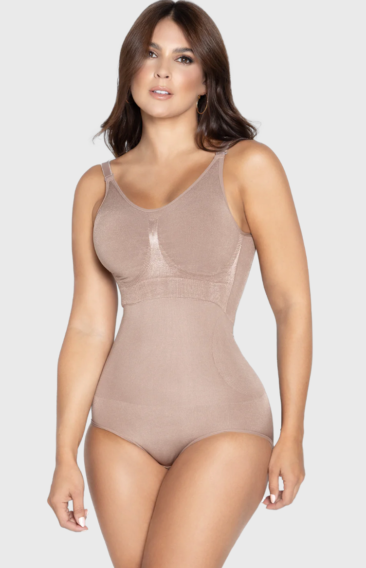 141 JACKIE L Seamless Panty Bodysuit with Bra