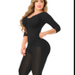 9553 Hourglass figure with a small waist and two sizes larger in the hips. Long Leg