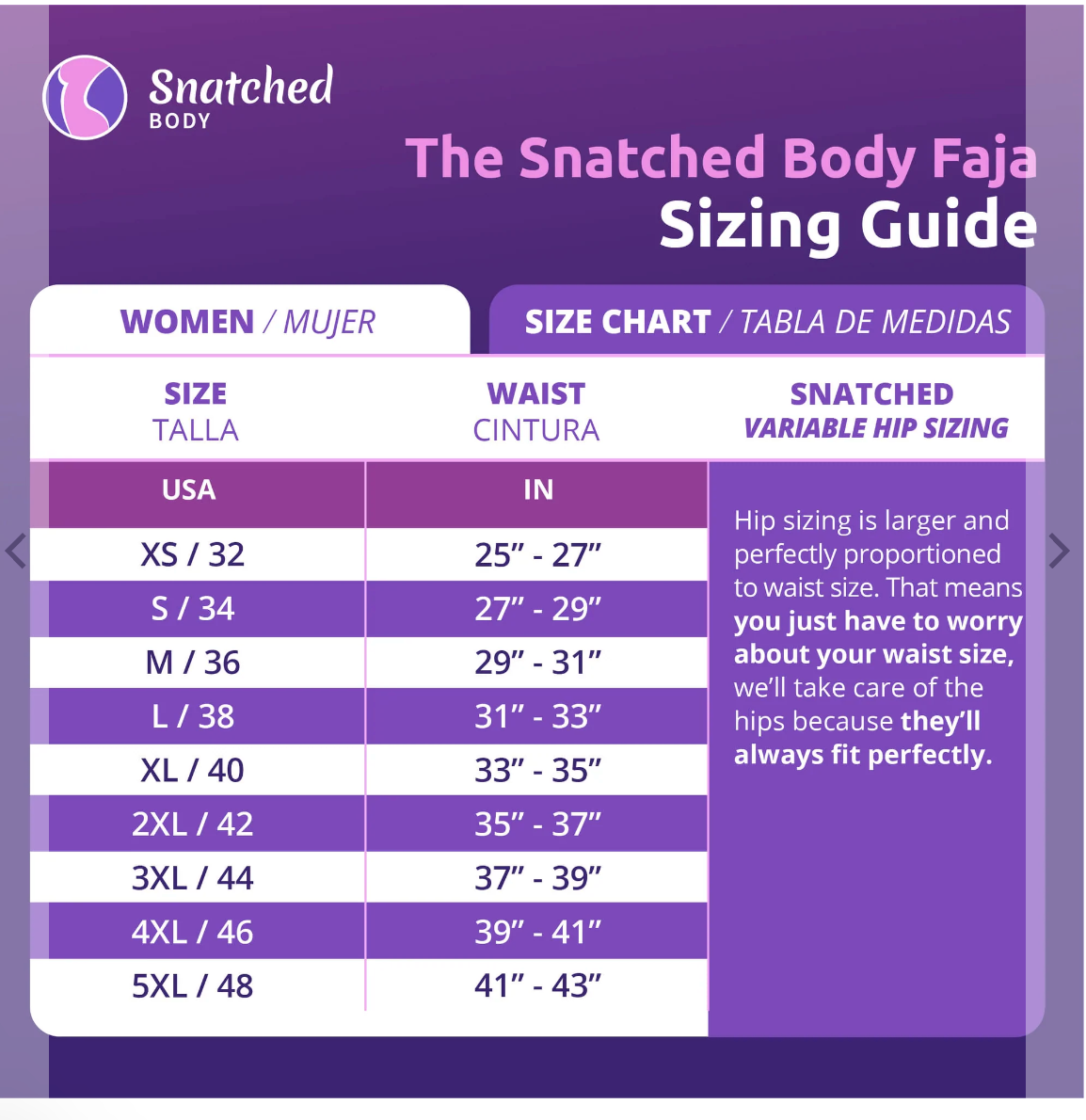  Snatched Bod - Womens Stage 2 Faja Colombians