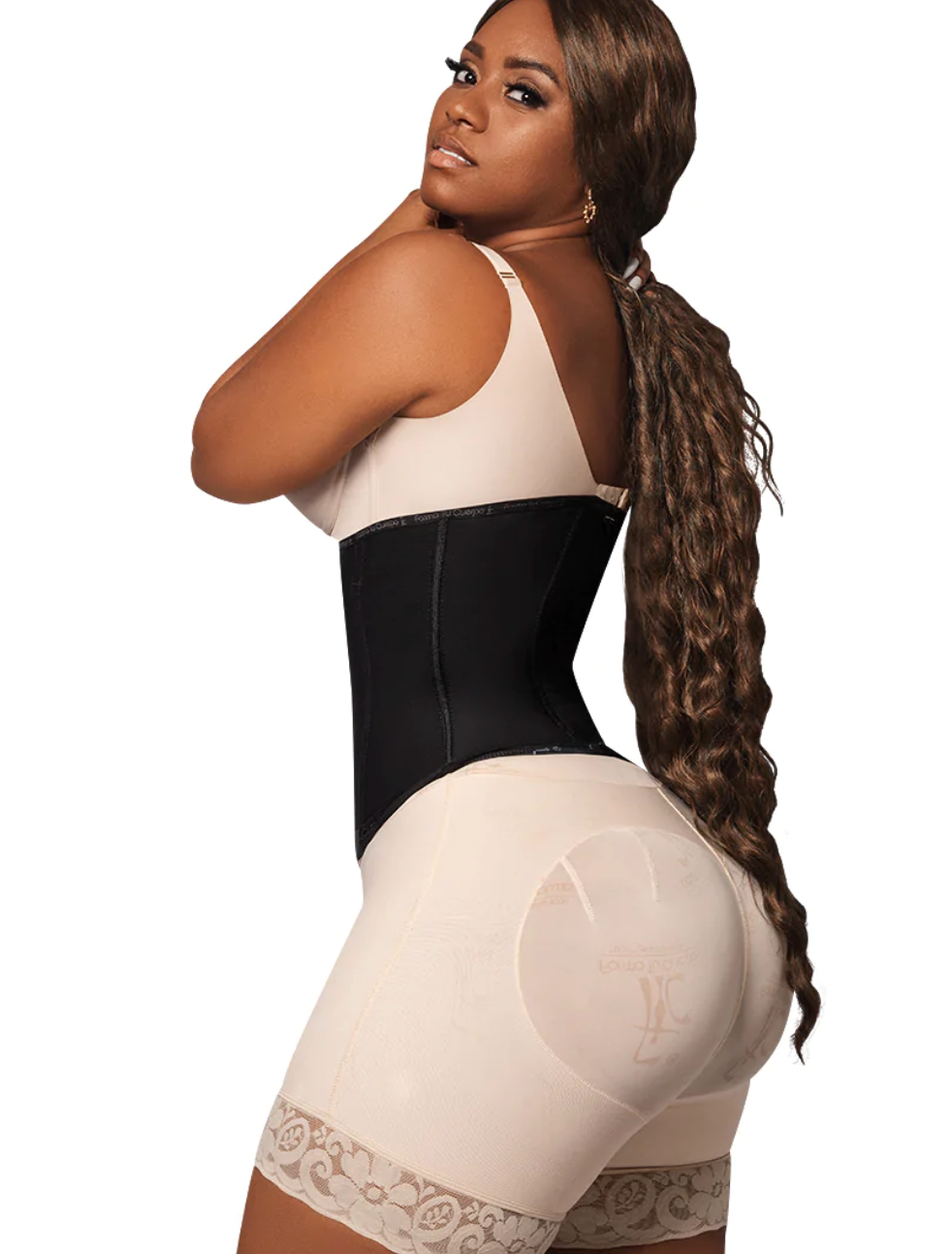 Compra online de Fajas colombianas reductora cintura trainer corpo