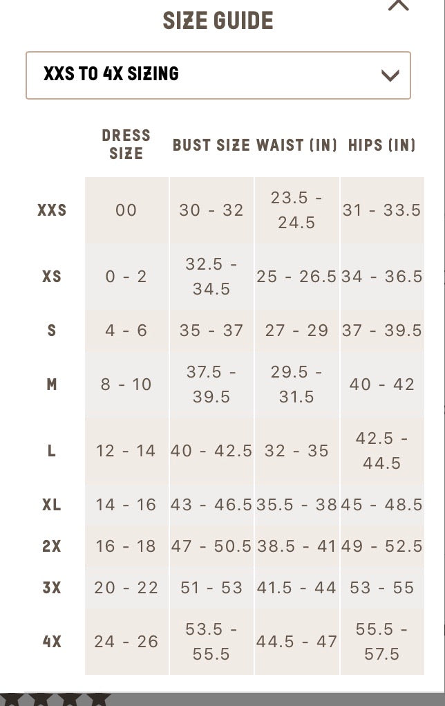 Sizing For Skims Store | www.jkuat.ac.ke